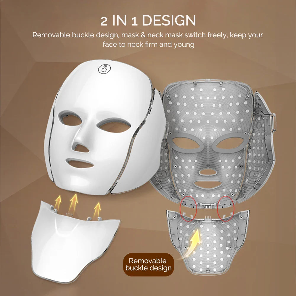 NNEOBA 7-Color LED Facial Mask
