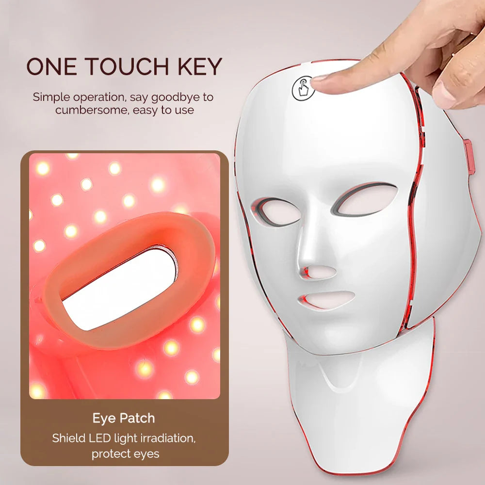 NNEOBA 7-Color LED Facial Mask