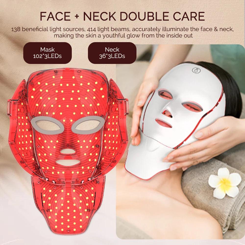 NNEOBA 7-Color LED Facial Mask